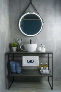 Раковина Gid N9055 51186 накладная белая 40x30x18